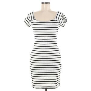 Short Black & White Casual Dress